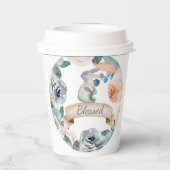 Blessed Bunny Paper Cups Papieren Bekers (Achterkant)