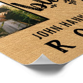 Blessed Burlap Farmhouse 7 Familie Foto Collage Poster (Hoek)