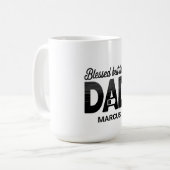 Blessed But Tired Dad Mug Koffiemok (Voorkant links)
