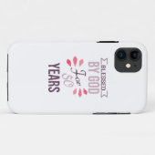 Blessed by God for 50 years, 50th birthday design Case-Mate iPhone Case (Achterkant (horizontaal))