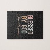 Blessed by God for 50 years, 50th birthday design Legpuzzel (Horizontaal)