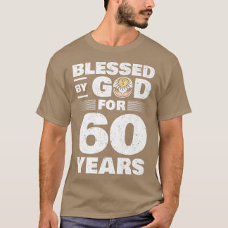 Blessed By God For 60 Years 60th Birthday Premium T-shirt