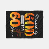 Blessed By God For 60 Years Old Gift 60th Birthday Fleece Deken (Voorkant (Horizontaal))