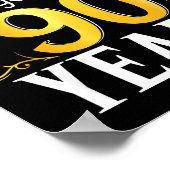 Blessed By God For 90 Years 90th Birthday Men Wome Poster (Hoek)