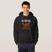 Blessed By God Spoiled By My Firefighter Girlfrien Hoodie (Voorkant volledig)