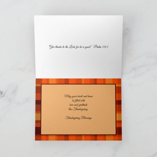 Blessed by God Thanksgiving Card Kaart (Binnen)