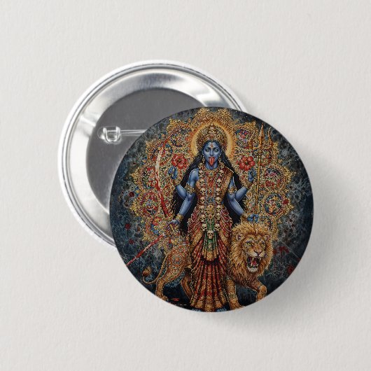 Blessed by Kali Ronde Button 5,7 Cm (Voorkant /achterkant)