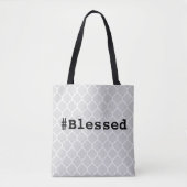 #Blessed Canvas tas (Voorkant)