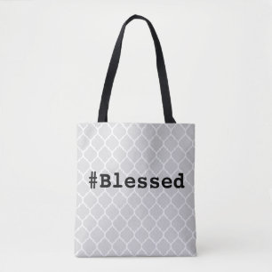 #Blessed Canvas tas