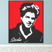 Blessed Carlo Acutis, Beato Carlo, Blessed Carlo Canvas Afdruk (Insitu (Houten vloer))