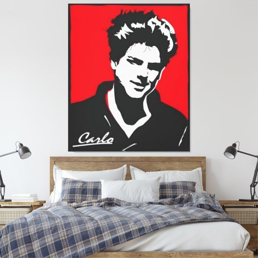 Blessed Carlo Acutis, Beato Carlo, Blessed Carlo Canvas Afdruk (Insitu (Slaapkamer))