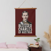 Blessed Charles of Austria Catholic Empire  Hangend Wandkleed (Slaapkamer)