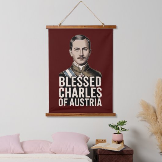 Blessed Charles of Austria Catholic Empire  Hangend Wandkleed (Slaapkamer)