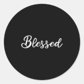 Blessed Christian  Ronde Sticker (Voorkant)