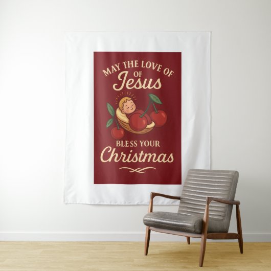 Blessed Christmas by Sweet Cherry Wandkleed (In situ)