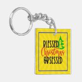 Blessed & Christmas Obsessed-50100 Sleutelhanger (Voorkant Links)
