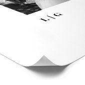 Blessed Couples Monogram Newlywed Gift Poster (Hoek)