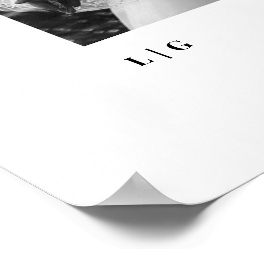 Blessed Couples Monogram Newlywed Gift Poster (Hoek)