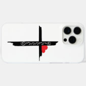 blessed cross Phone case (Achterkant (horizontaal))