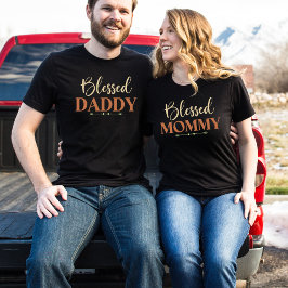 Blessed Daddy | Matching Family Christian Dad Tee T-shirt