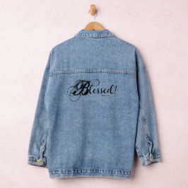 Blessed! Denim Jacket (Black)