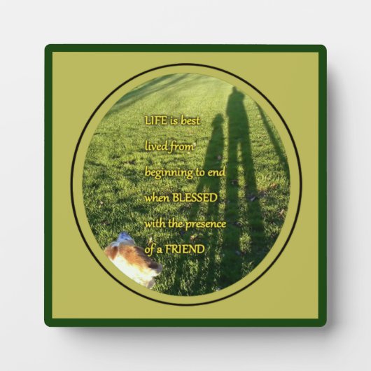 Blessed Dog Friendship Fotoplaat (Voorkant)