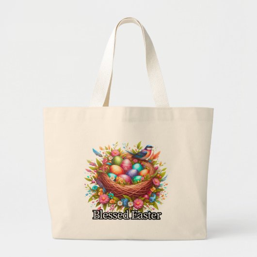 Blessed Easter -Easter Tote Bag (Voorkant)