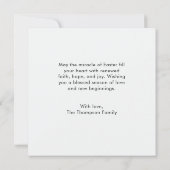 Blessed Easter Watercolor Easter Cross Greeting Kaart (Achterkant)