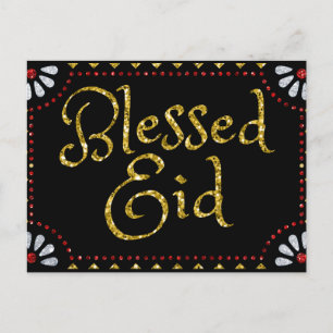Blessed Eid Glitter Briefkaart