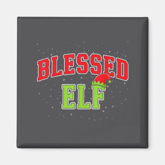 Blessed Elf Christmas Family Matching Group Xmas  Magneet (Voorkant)