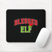 Blessed Elf Christmas Family Matching Group Xmas Muismat (Met muis)
