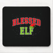 Blessed Elf Christmas Family Matching Group Xmas  Muismat (Voorkant)