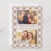 Blessed en Grateful Rustic 4 Foto Thanksgiving Feestdagenkaart (Achterkant)