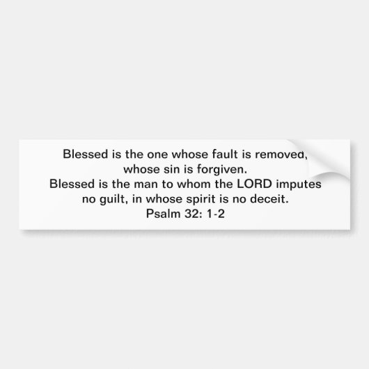 Blessed en vrij! bumpersticker (Voorkant)