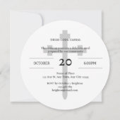 Blessed Evening Christian Dinner Invitation Kaart (Achterkant)