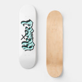 Blessed Faith Urban Street Art Hand Lettering Persoonlijk Skateboard (Voorkant)