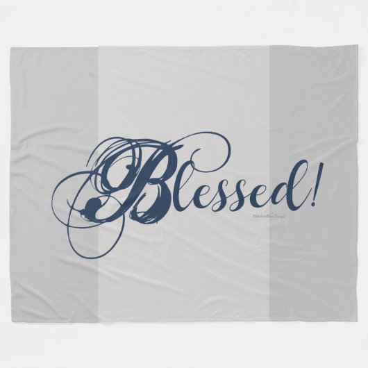 Blessed! Fleece Blanket Deken (Voorkant (Horizontaal))