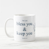 Blessed Floral Christian Wall Art Koffiemok (Links)