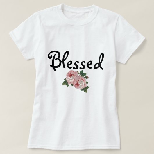 Blessed Floral T-Shirt (Design voorkant)