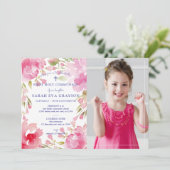 Blessed Foliage First Heilige Communfoto Kaart (Staand voorkant)