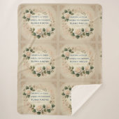 Blessed Forever AI-kunst Sherpa Deken (Voorkant)