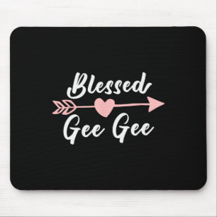 Blessed Gee-gee Arrow Heart Love Schattige Funny G Muismat