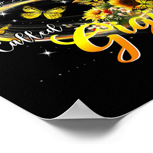 Blessed genaamd Gigi Sunflower Lovers mama Poster (Hoek)