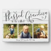 Blessed genaamd Grandma 3 Foto Fotoplaat (voorkant)