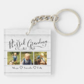 Blessed genaamd Grandma 3 Foto  Sleutelhanger (Achterkant)