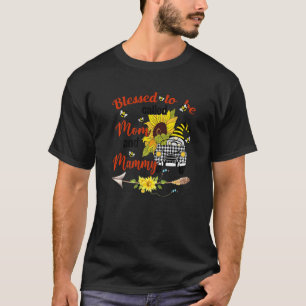 Blessed genaamd mammy Gnome Sunflower Moeder' T-shirt