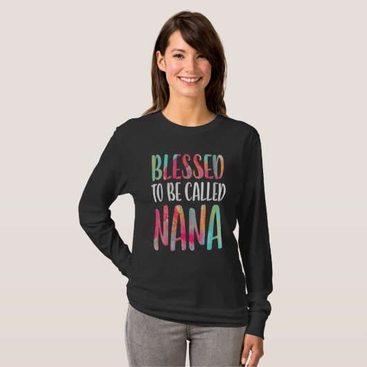Blessed genaamd Nana Moederdag T-shirt (Voorkant volledig)