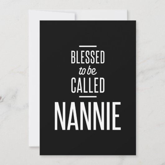 Blessed genaamd Nannie Bedankkaart (Voorkant)