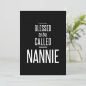 Blessed genaamd Nannie Bedankkaart (Staand voorkant)