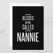 Blessed genaamd Nannie Bedankkaart (Voorkant / Achterkant)